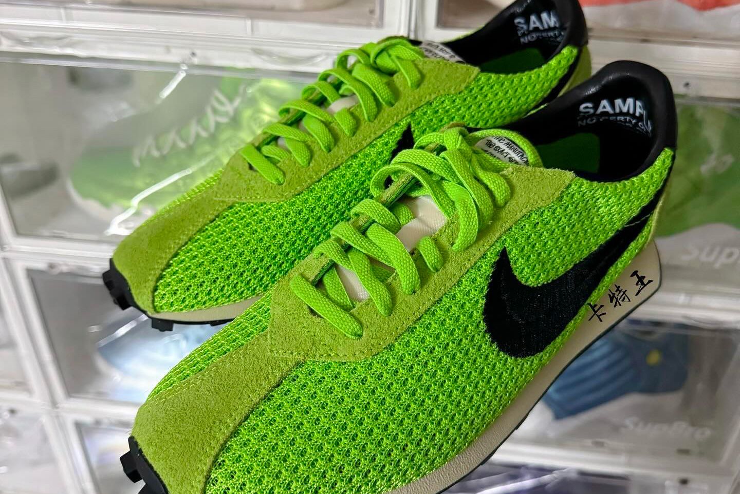 Stussy Nike LD 1000 Soccer Sneakers Neon Green Collaboration